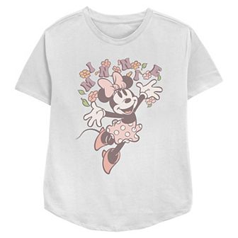 Disney's Minnie Mouse Spring Playful Women's Relaxed Fit Graphic Tee
