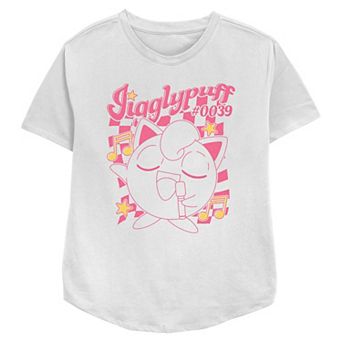 Women's Pokemon Jigglypuff Singing Show Relaxed Fit Graphic Tee