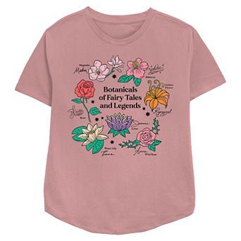 Disney Princess Botanicals Of Fairy Tales And Legends Women's Relaxed Fit Graphic Tee