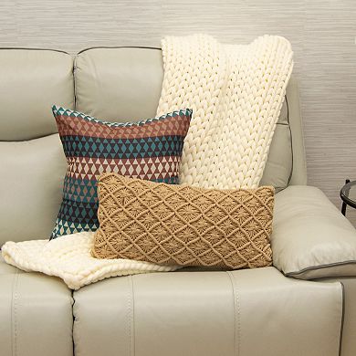 Donna Sharp Mahogany Desert Diamond Decorative Throw Pillow Cover