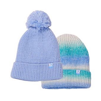 Girls 4-16 ZeroXposur 2 pk Removable Pom-Pom Beanie Set