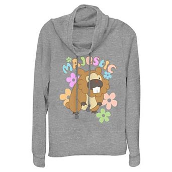 Women's Pokemon Majestic Creature Spring Vibes Cowlneck Graphic Lightweight Long Sleeve