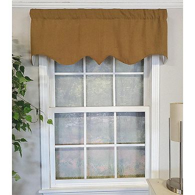 Linen Slub Regal 3" Rod Pocket Lining Luxurious And Elegant Window Treatment Valance