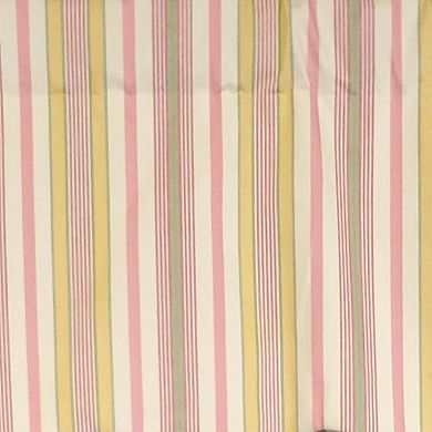 Guava Stripe Regal 3" Rod Pocket Lining Luxurious And Elegant Window Treatment Valance