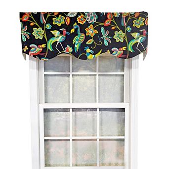 Locos Birds Provance 3" Rod Pocket Lining Luxurious And Elegant Window Treatment Valance