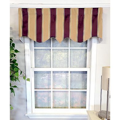 Bengal Stripe Regal 3" Rod Pocket Lining Luxurious And Elegant Window Treatment Valance