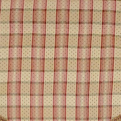 Dotted Squares Cornice 3" Rod Pocket Lining Luxurious And Elegant Window Treatment Valance
