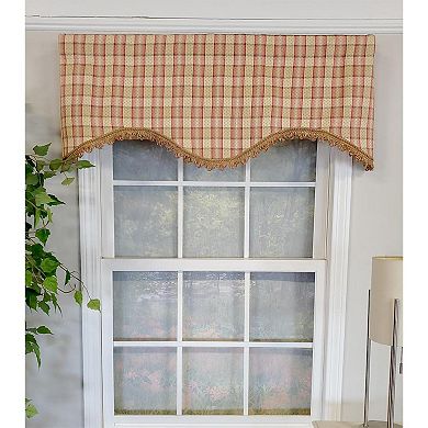 Dotted Squares Cornice 3" Rod Pocket Lining Luxurious And Elegant Window Treatment Valance