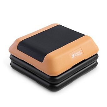 Adjustable Aerobic Step Platform with 2 Risers in multiple Colors - STEP-PEACH01-2R Circuit Fitness