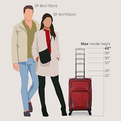 US Traveler Forza 2-Piece Expandable Softside Luggage Set