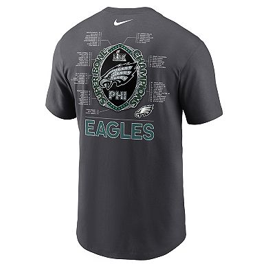 Men's Nike Philadelphia Eagles Super Bowl LIX Champions Roster Tee
