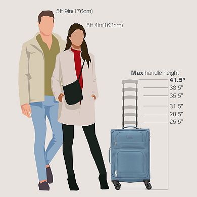 US Traveler Rio II 2-Piece Softside Expandable Spinner Luggage Set