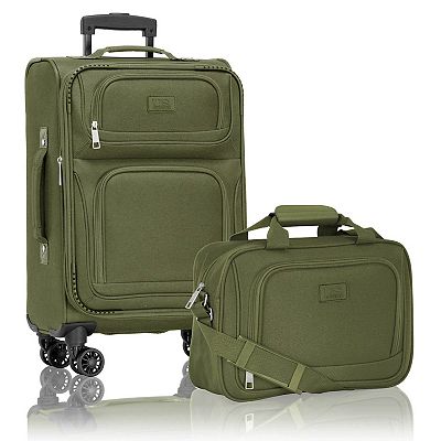 US Traveler Rio II 2-Piece Softside Expandable Spinner Luggage Set