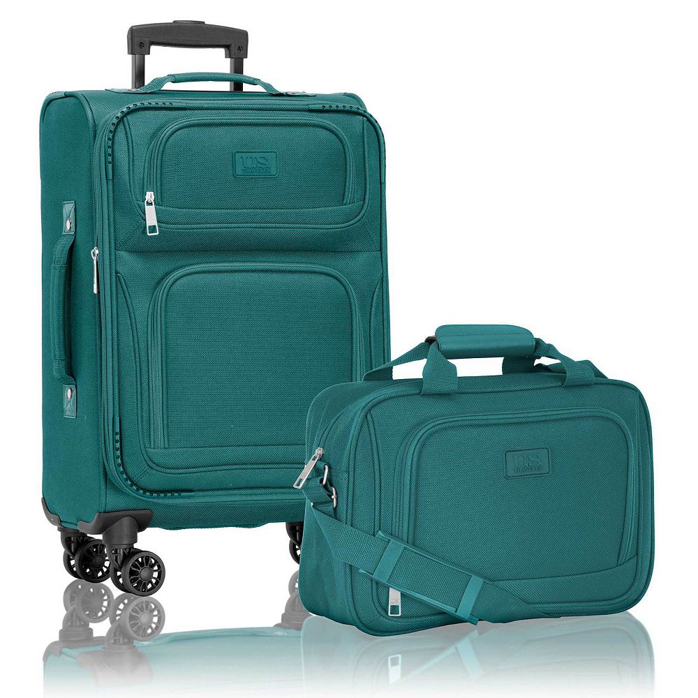 US Traveler Rio II 2-Piece Softside Expandable Spinner Luggage Set