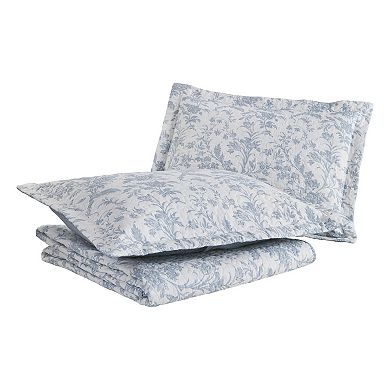 Laura Ashley Amberley Blue Quilt Set