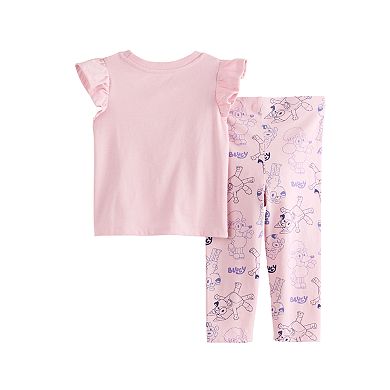 Baby Girl Bluey And Friends Graphic Tee & Leggings Set