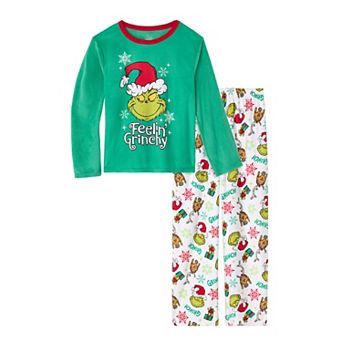 Boys 4-10 Dr. Seuss' The Grinch 2 pc Long Sleeve Pajama Top & Pajama Bottoms Set