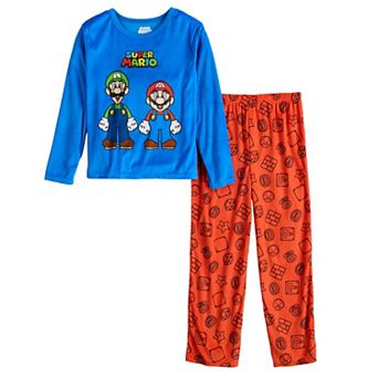 Boys 6-12 Super Mario 2 pc Pajama Top & Pajama Bottoms Set