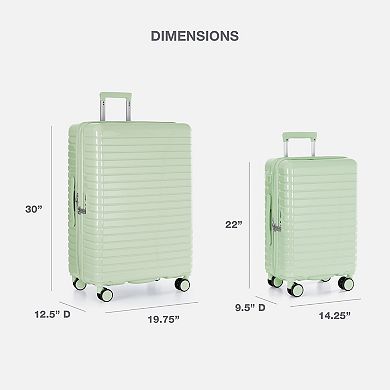 US Traveler Citrine Hardside Spinner Luggage with TSA Lock & USB Charging System