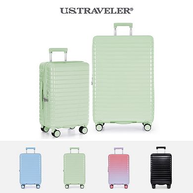 US Traveler Citrine Hardside Spinner Luggage with TSA Lock & USB Charging System