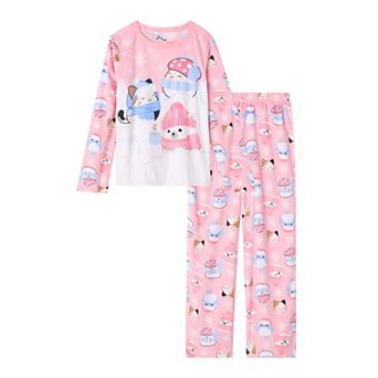 Girls 6-14 Squishmallow 2 pc Long Sleeve Pajama Top & Pajama Bottoms Set