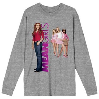 Juniors' Mean Girls Poster Art Long Sleeve Graphic Tee