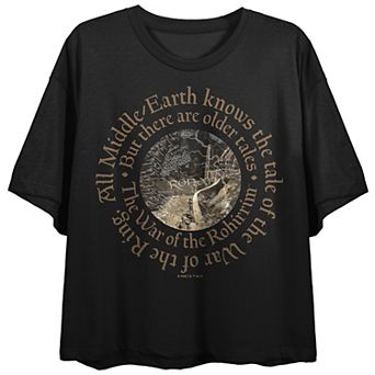 Juniors' Lord Of The Rings War Of The Rohirrim Copped Graphic Tee