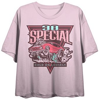 Junior's 38 Special "Hold On Loosely" Short Sleeve Crop Tee