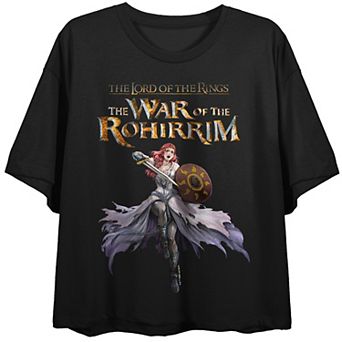 Juniors' Lord Of The Rings War Of The Rohirrim Cropped Graphic Tee