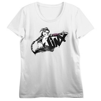 Junior's League Of Legends Arcane Jinx Short Sleeve Tee