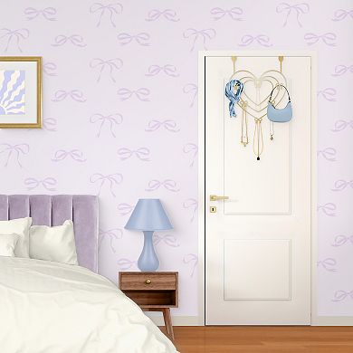 Belle Maison Heart Shaped Over The Door Multi Bow Hooks