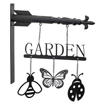 Melrose Butterfly Insect Garden Sign 15.5-Inch Wall Decor