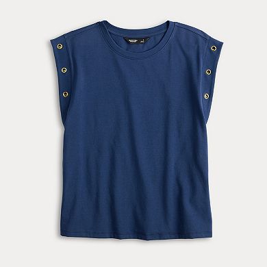 Women's Simply Vera Vera Wang Grommet Dolman Tee