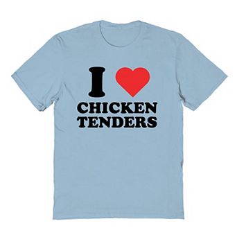 Men's Heart Chicken Tenders Valentine's Day Graphic Tee