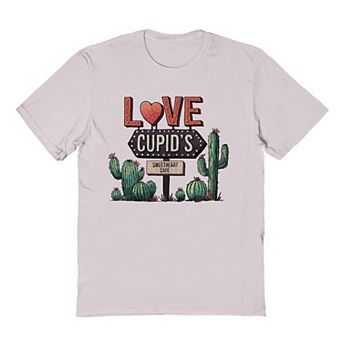 Men's Love Cupid's Sweetheart Cafe Valentine's Day Graphic Tee