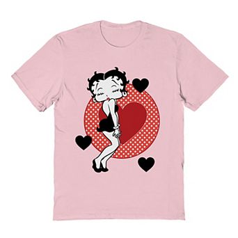 Men's Betty Boop Love Hearts Valentine's Day Graphic Tee