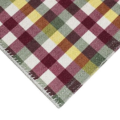 Celebrate Together™ Fall Washable Plaid 20" x 30" Area Rug