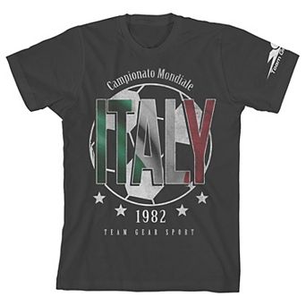Boys Team Gear Vintage Italy 1982 Short Sleeve Tee