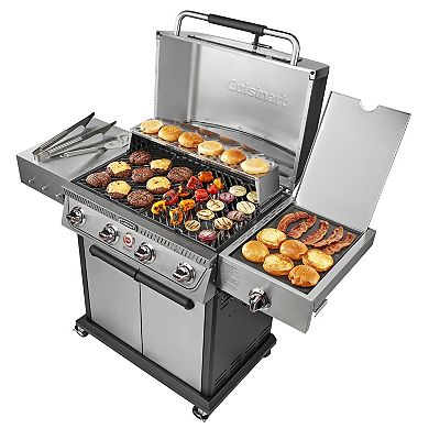 Cuisinart Propel Four Burner 3-in-1 Gas Grill, Griddle & Pizza Oven