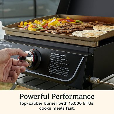 Cuisinart 17-in. Tabletop Gas Griddle with Hood