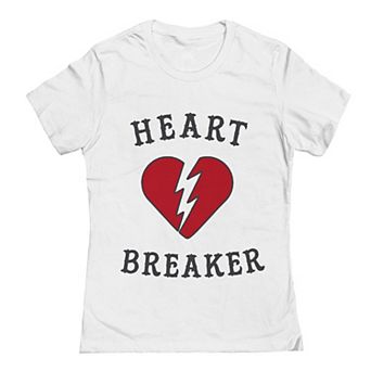 Junior's Grayson Threads The Label Heart Breaker Valentine's Day Graphic Tee