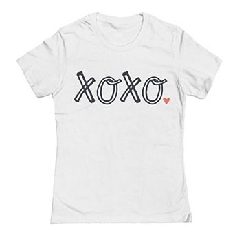 Junior's Grayson Threads The Label XOXO Heart Valentine's Day Graphic Tee