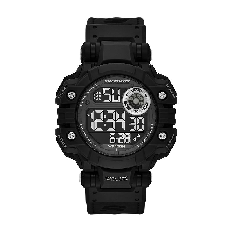 Skechers® Allenford Men's Digital Watch, Size: 50MM, Black