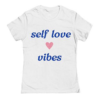Junior's Grayson Threads The Label Self Love Vibes Valentine's Day Graphic Tee