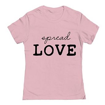 Junior's Grayson Threads The Label Spread Love Valentine's Day Graphic Tee