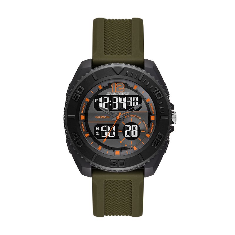 Skechers® Greencraig Men's Chronograph Analog-Digital Watch, Size: 44MM