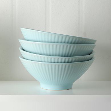 Christian Siriano New York® Lustra Stoneware 16-Piece Dinnerware Set in Teal