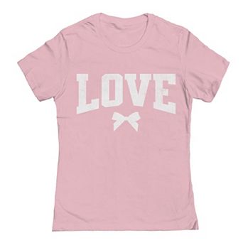 Junior's Love Bow Valentine's Day Graphic Tee