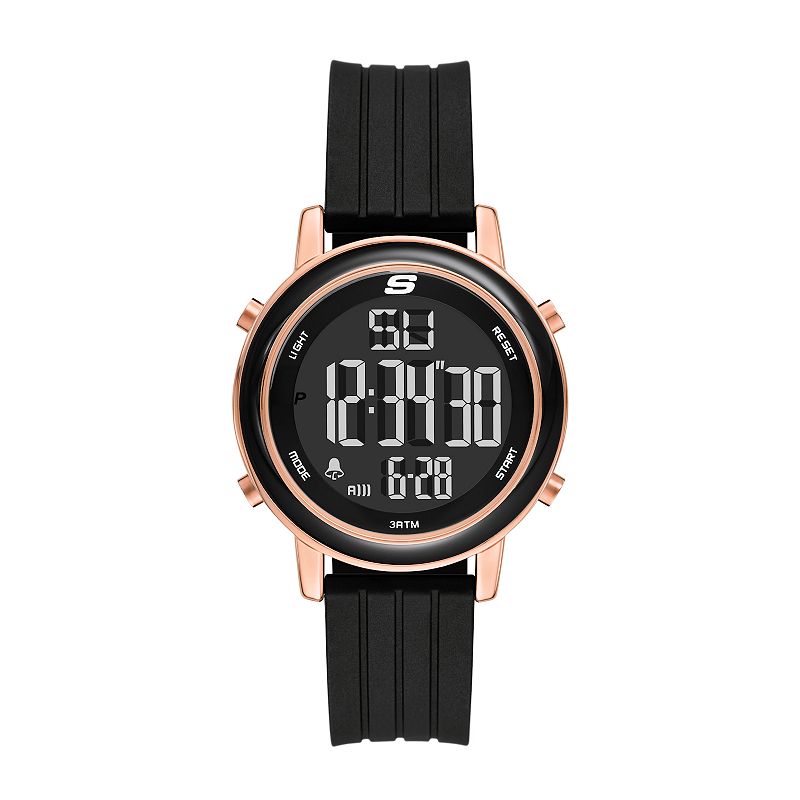 Skechers® Women's Westport Black Digital Watch, Size: 40 mm