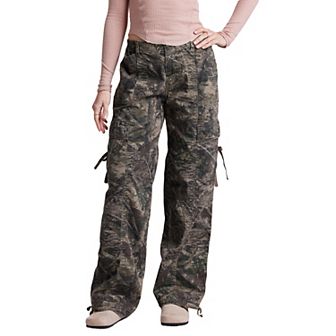 Juniors' UNIONBAY Wide Leg Camo Print Pants